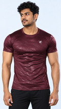 Essential Performance Tee – Burgundy Camo
