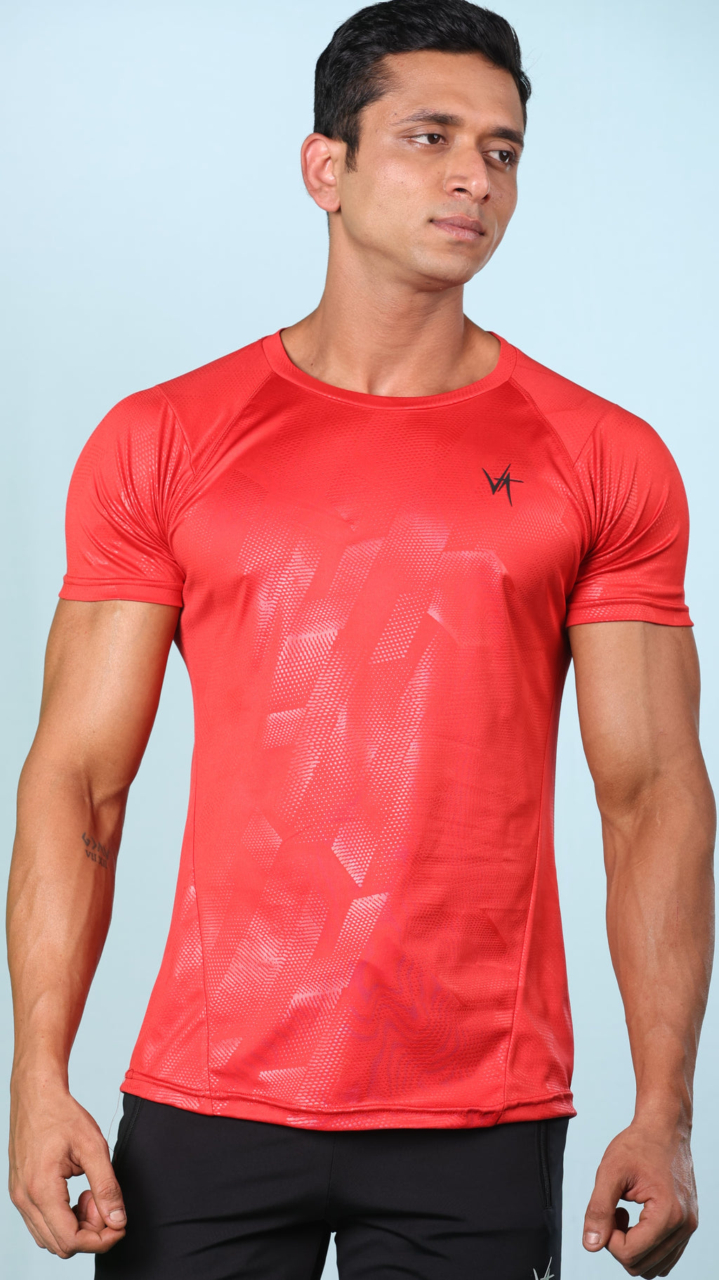 Sculpt Performance Tee – Crimson Red
