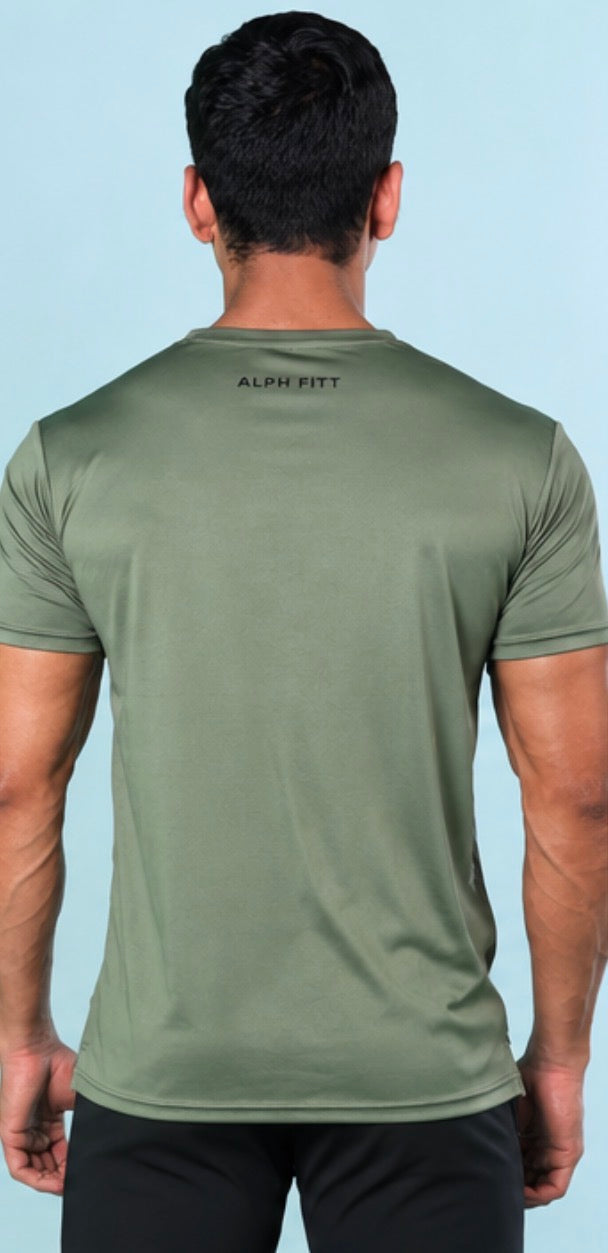 Essential Performance Tee – Olive Green