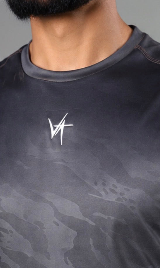 Arm Drop Training Tank – Charcoal Camo