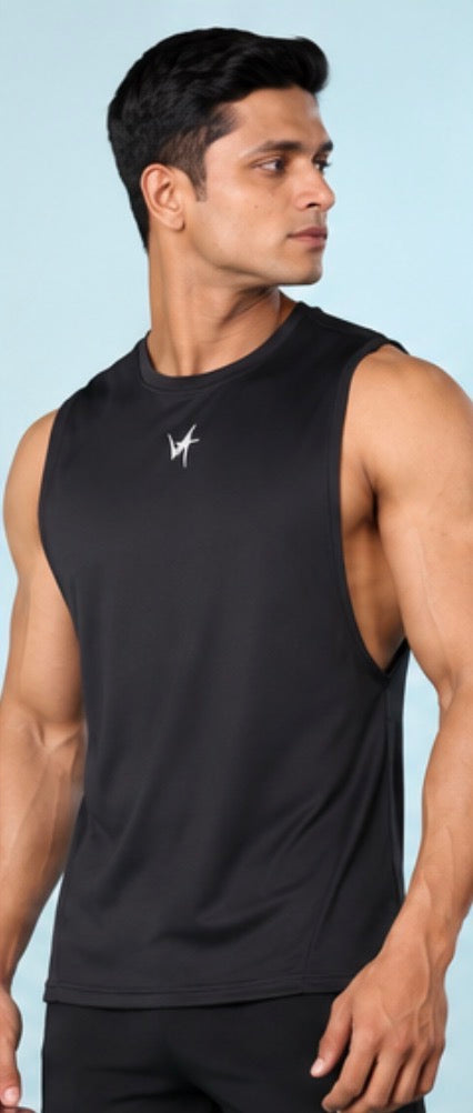 Arm Drop Training Tank – Jet Black