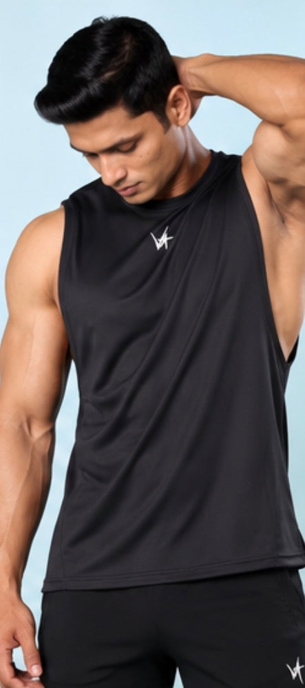 Arm Drop Training Tank – Jet Black
