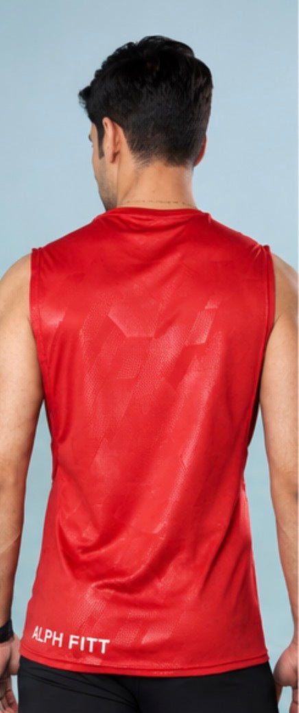 Arm Drop Training Tank – Crimson Red