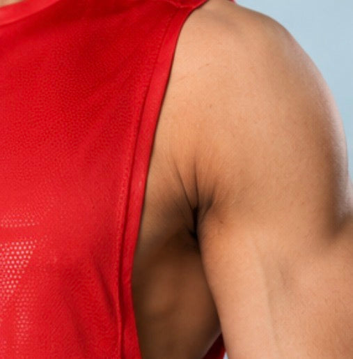 Arm Drop Training Tank – Crimson Red